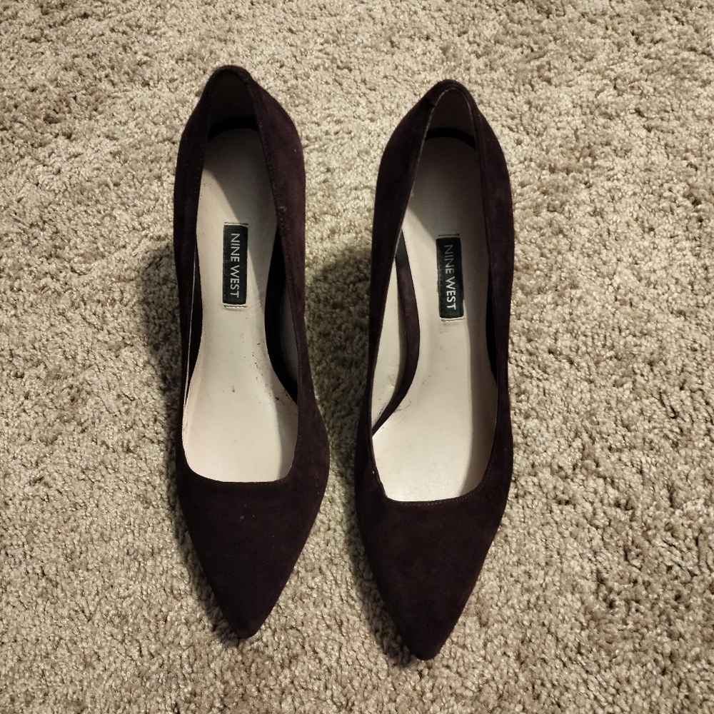 Nine West purple high heels size 8 ½